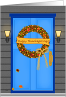 Blue Door Thanksgiving card