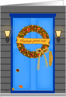 Thanksgiving Open House Invite card