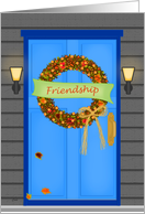 Friend Thanksgiving Wreath card