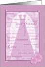 Wedding Scrapbook Be My Bridesmaid? card