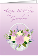 Grandma Birthday Flower Basket card
