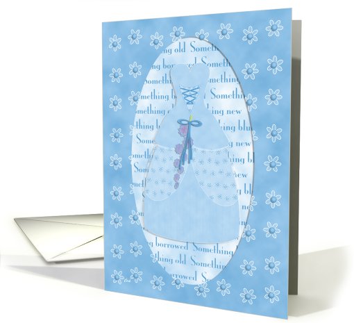 Sister Be My Maid of Honor Something Blue card (304987)