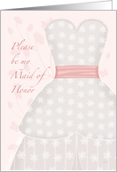 Be My Maid of Honor Lace Shadow card