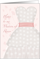 Be My Matron of Honor Lace Shadow card