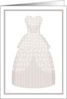 Classic Lace Gown Simple Note Card
