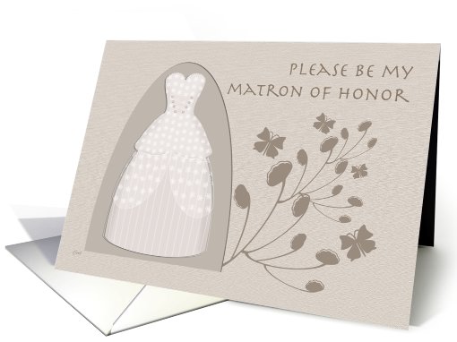 Be My Matron of Honor Taupe Album card (307770)