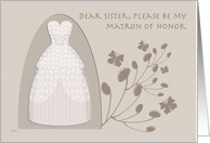 Sister Be My Matron of Honor Taupe Album card