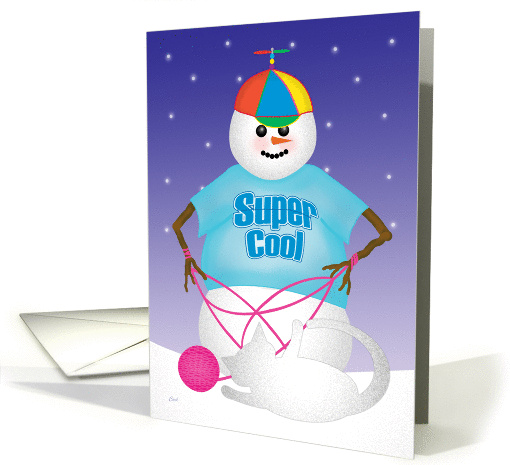 Snowfolks Max & Cat Christmas card (308058)