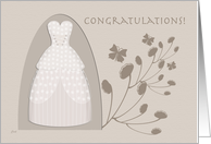 Engagement Congratulations Taupe Album card