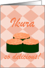 Sushi Ikura Note Card