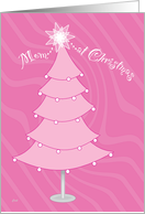 Swanky Pink Christmas Tree: Mom card