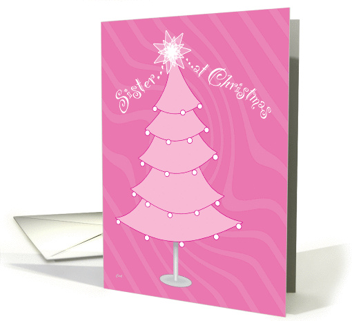 Swanky Pink Christmas Tree: Sister card (310754)
