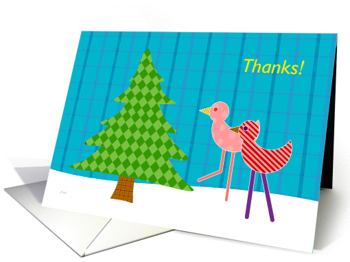 Odd Birds Thank You card (312339)