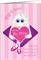 Egg Diva Love & Chocolate Valentine card