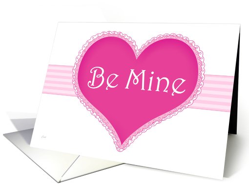 Marriage Proposal Valentine Pink Heart card (313304)