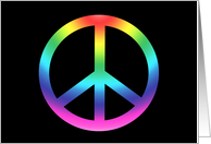 Rainbow Peace Sign card
