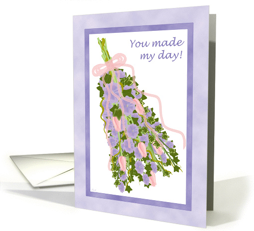 Wedding Hostess Thank You Delphiniums card (322737)