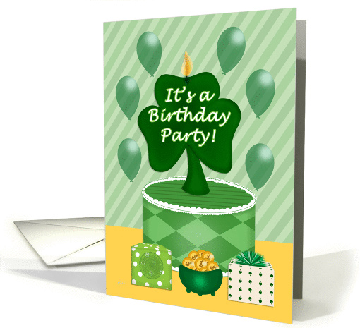 St. Patrick's Birthday Party Invitation card (324877)