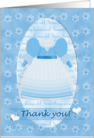 Something Blue Thank Flower Girl card