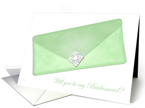 Green Clutch Bridesmaid card (326673)