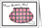 Flowery Handbag Birthday Mom card
