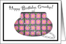 Flowery Handbag Birthday Grandma card