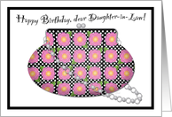 Flowery Handbag Birthday Daughter-in-Law card