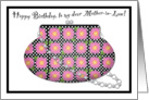 Flowery Handbag Birthday Mother-in-Law card