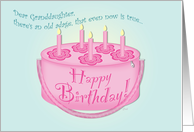 Birthday Cake Purse for Granddaughter card