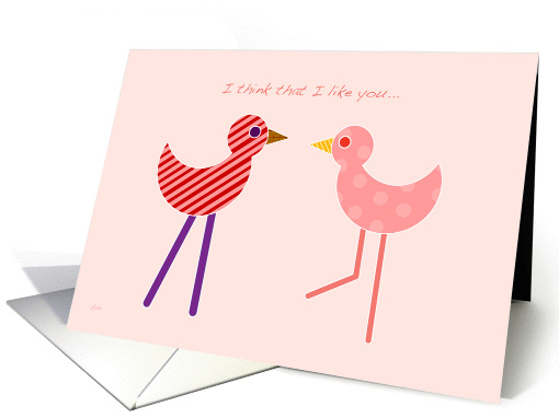 Two Odd Birds First Valentine's Day card (331902)