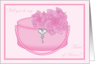 Peony Purse Maid of Honor card