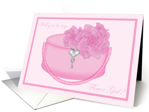 Peony Purse Flower Girl card (331928)