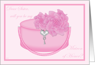 Peony Purse Sister Matron of Honor card