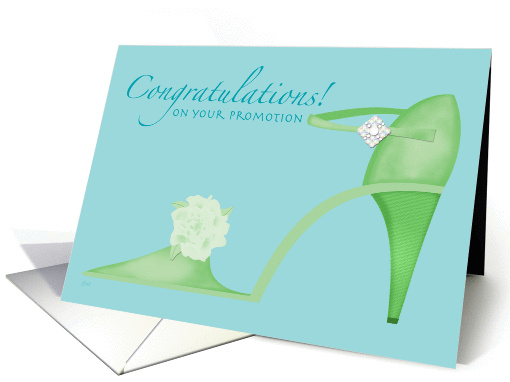 For Her Promotion Congrats Swanky Shoes card (332779)