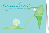 For Her Promotion Congrats Swanky Shoes card