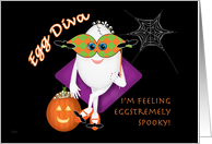 Egg Diva Halloween card