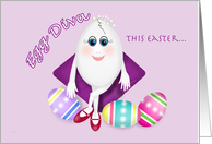 Egg Diva Easter card