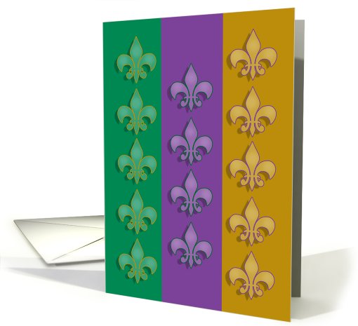 Mardi Gras Fleur-de-lis Party Invitations card (335535)