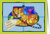 Crazy Cat Purse Birthday Daughter card