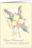 Reverend Request Bible Bouquet card