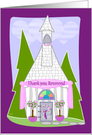 Thank You Reverend Wedding card