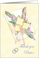 Pastor Thank You (Silver Rings) card