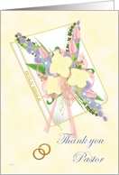 Pastor Thank You (Gold Rings) card