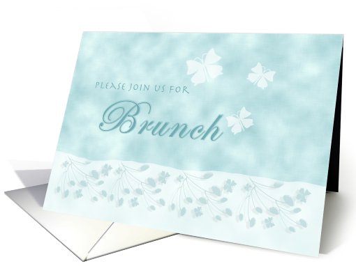 Brunch Luncheon Invitation Butterflies card (360899)