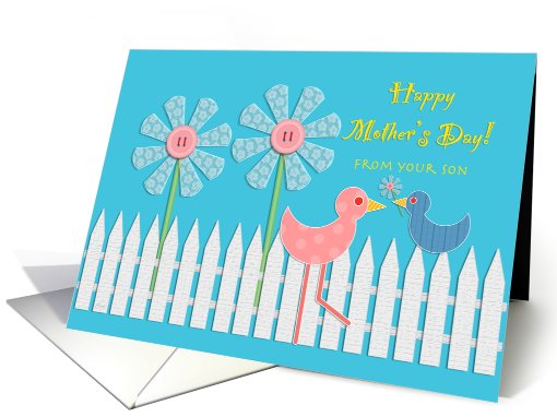 Mother's Day from Son Birds & Flowers card (366838)