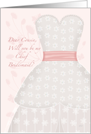 Lace Shadow Cousin Chief Bridesmaid card