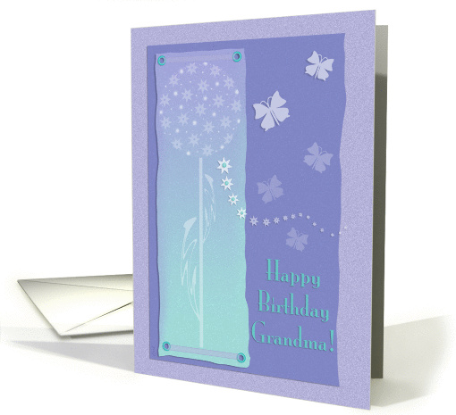 Milkweed & Butterflies Grandma Birthday card (377509)