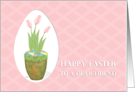 Tulip & Easter Eggs Friend card