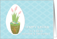 Tulip & Easter Eggs Nephew & Family card
