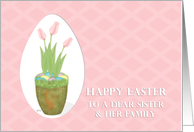 Tulip & Easter Eggs Sister & Family card